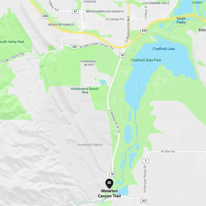 Waterton Canyon Map